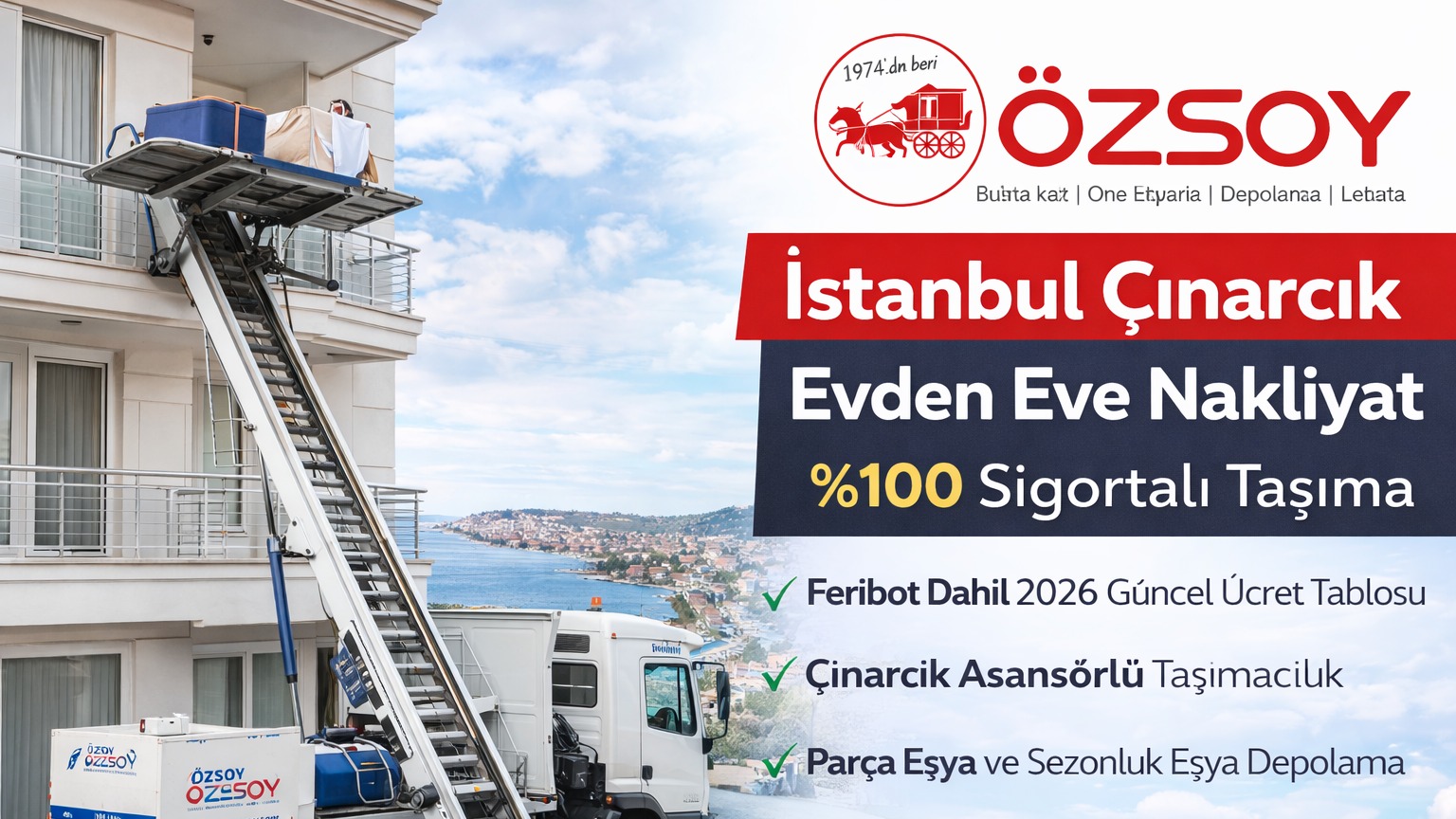 Çınarcık evden eve taşımacılık