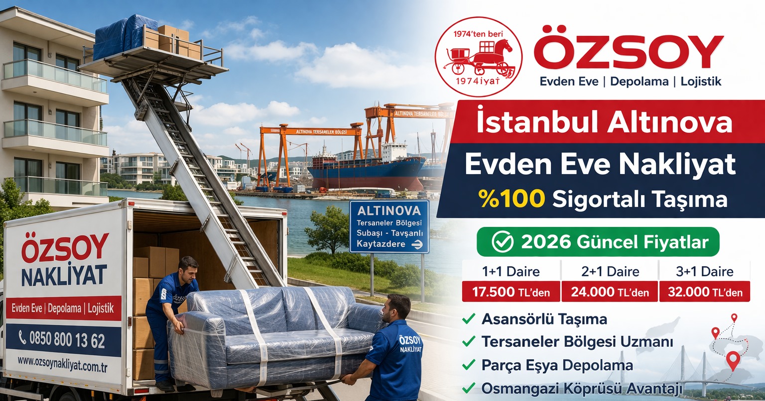 İstanbul Altınova Evden Eve Nakliyat