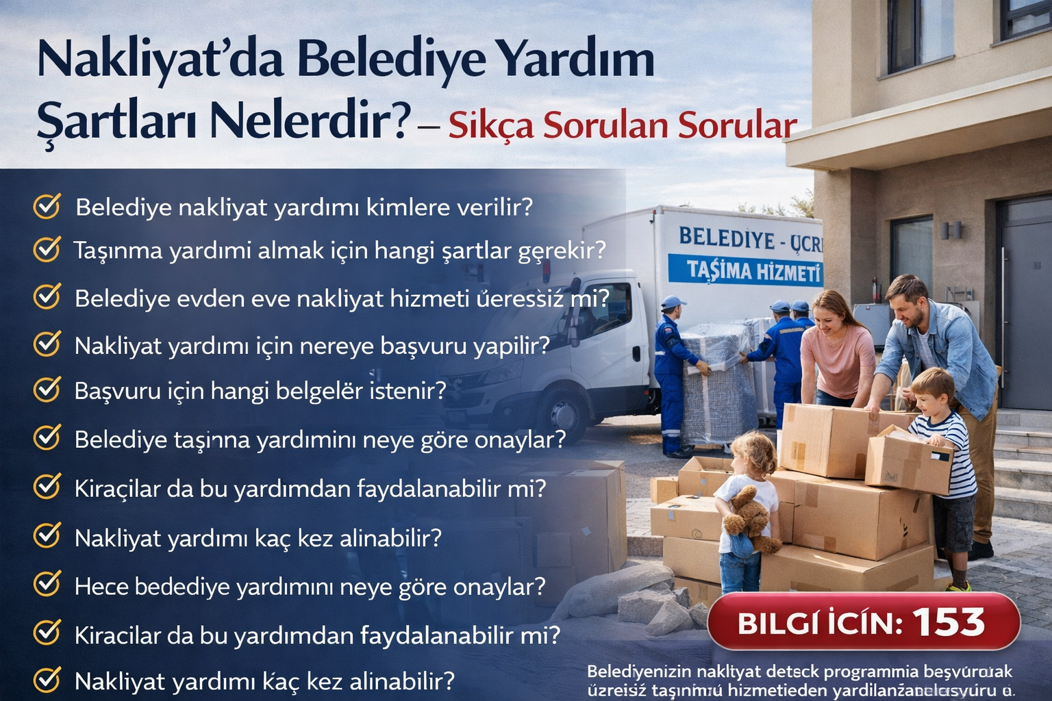 Belediye nakliyat yardım başvuru rehberi