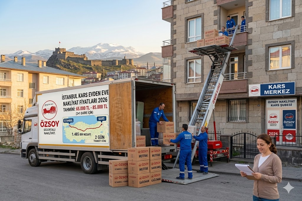 İstanbul Kars Evden Eve Nakliyat Fiyatları 2026