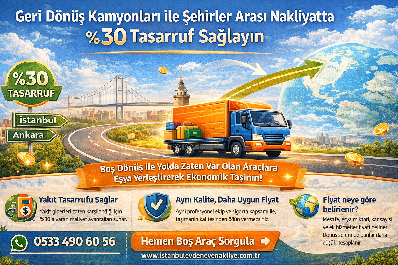 Geri Dönüş Kamyonları ile Şehirler Arası Nakliyat