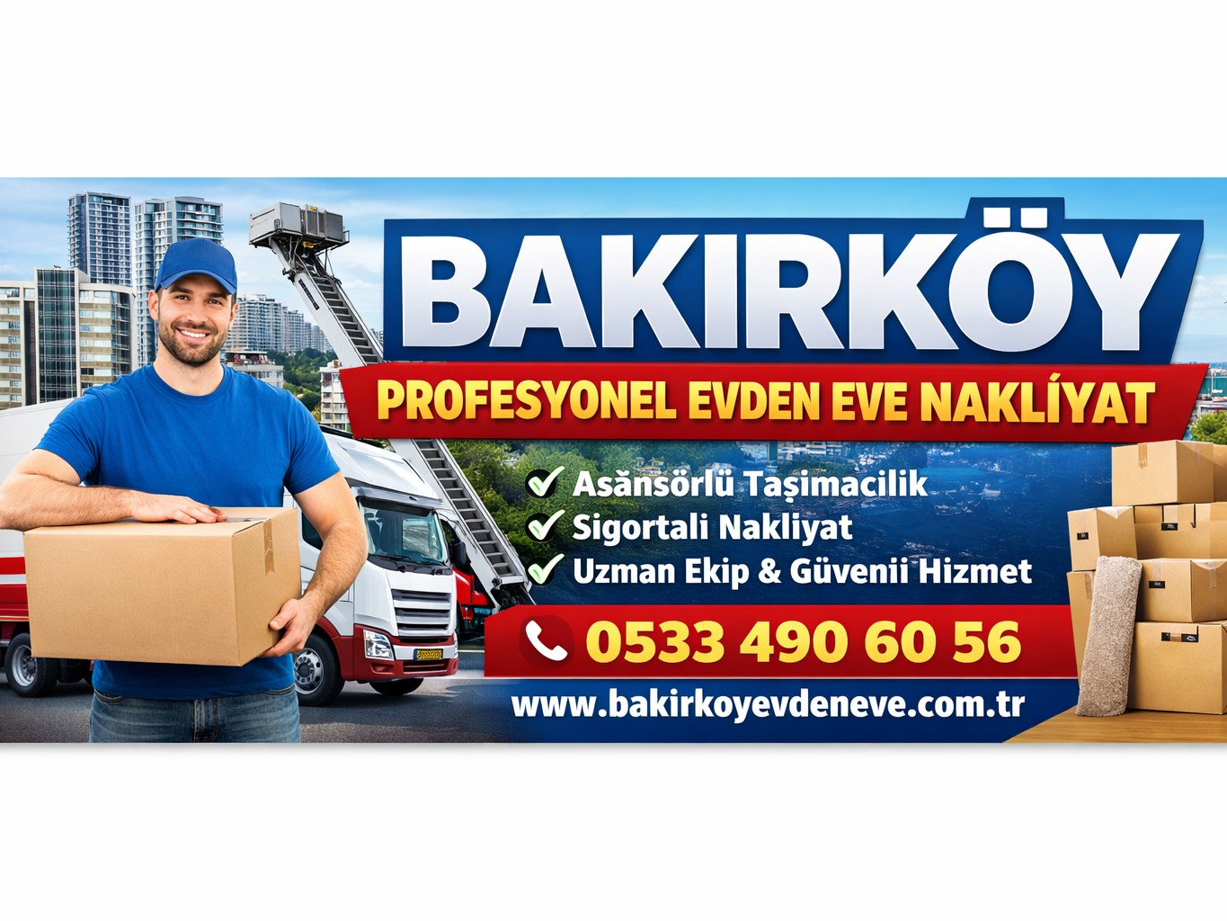 bakırköy profesyonel evden eve nakliyat