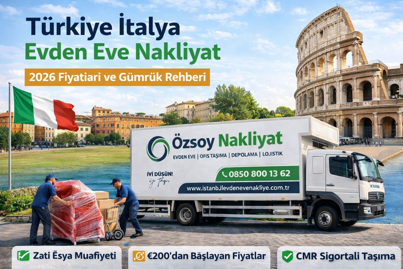 İtalya zati eşya taşımacılığı