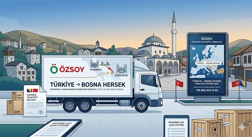 Bosna Hersek Nakliyat Fiyatları