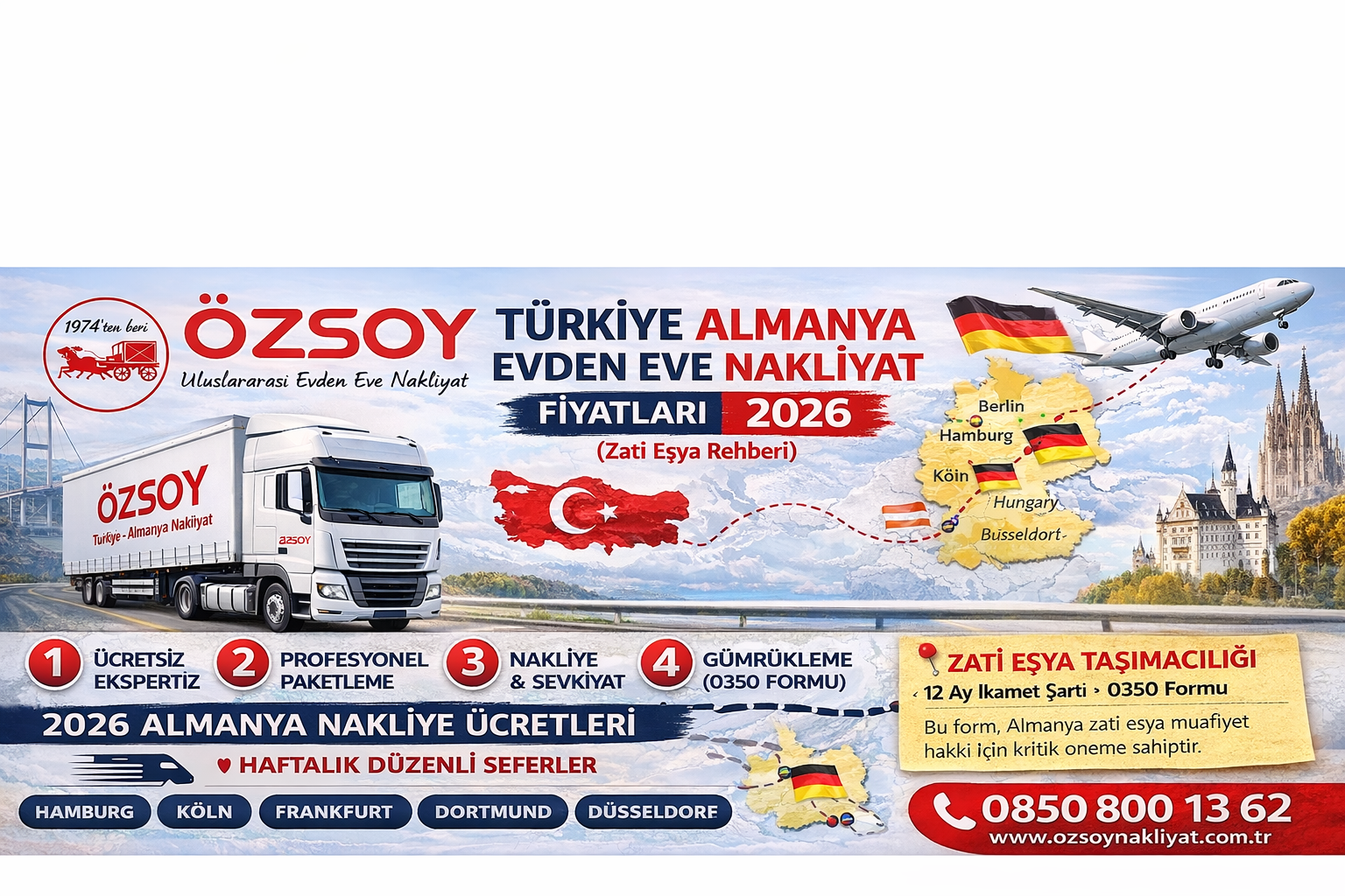 Berlin, Münih ve Stuttgart Haftalık Sefer Grupları