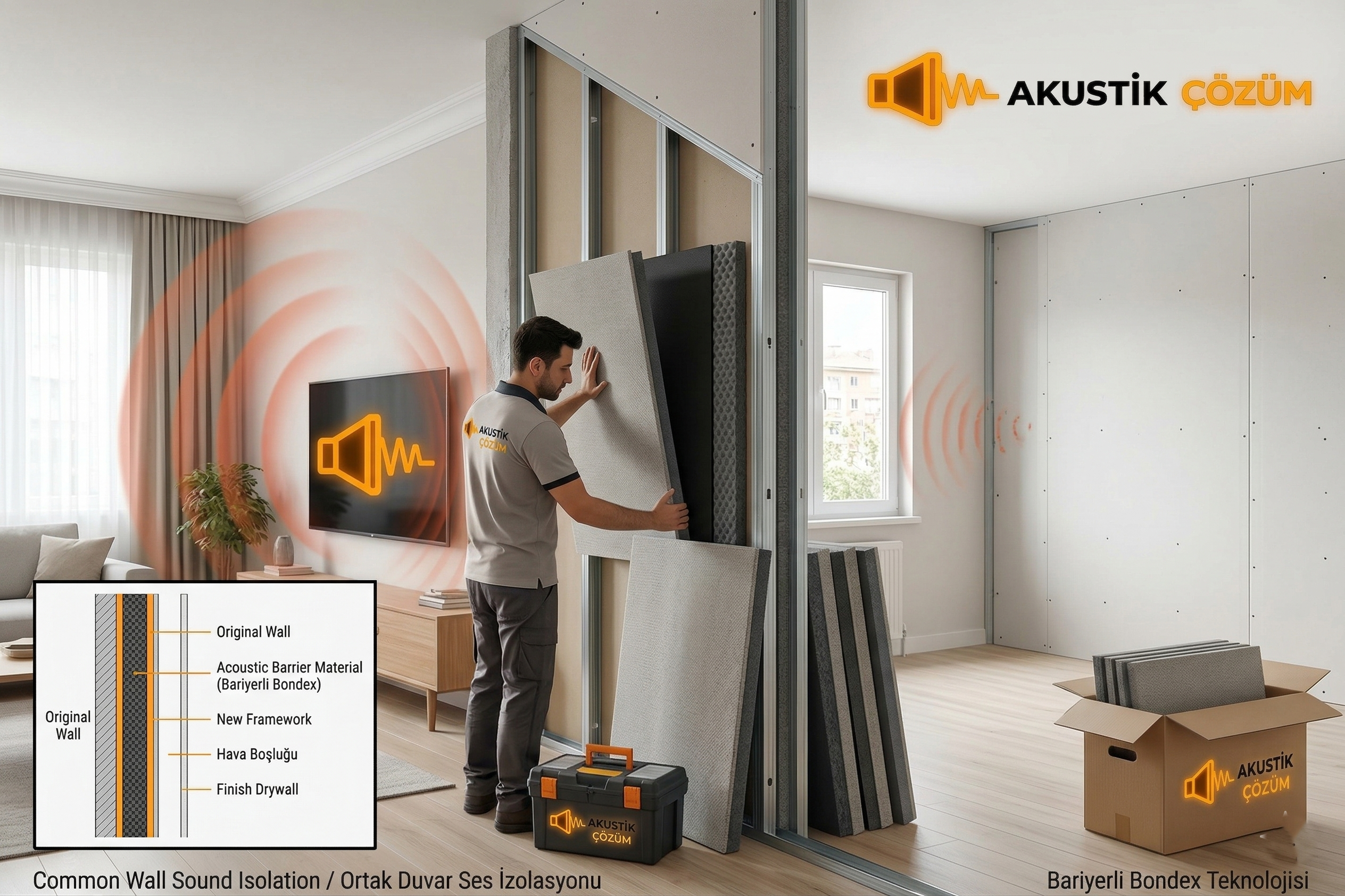 Ortak Duvar Ses İzolasyonu