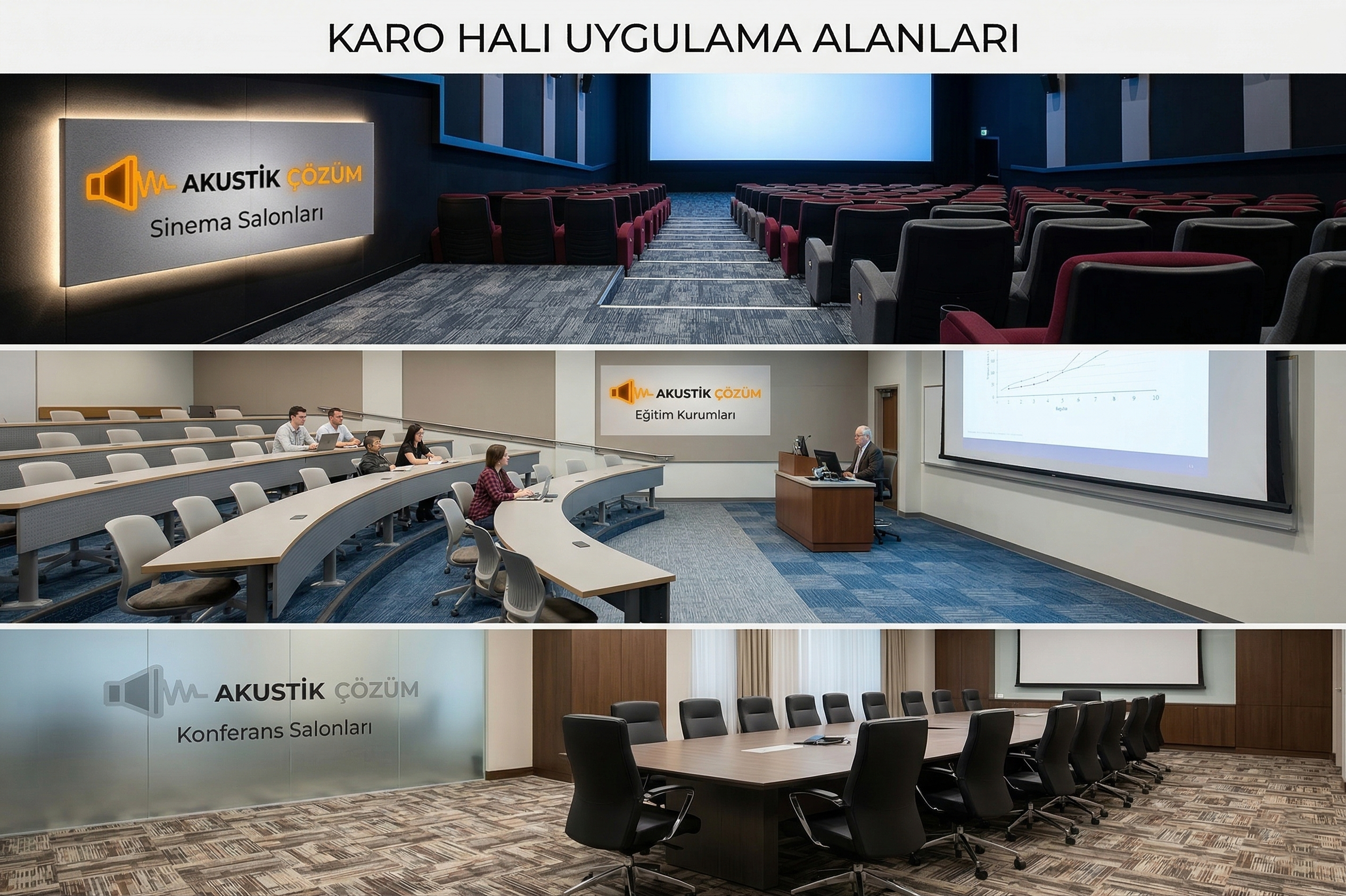 Sinema Salonları, Eğitim Kurumları ve Konferans Salonları